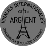 Médaille d'Argent - Vinalies internationales 2016